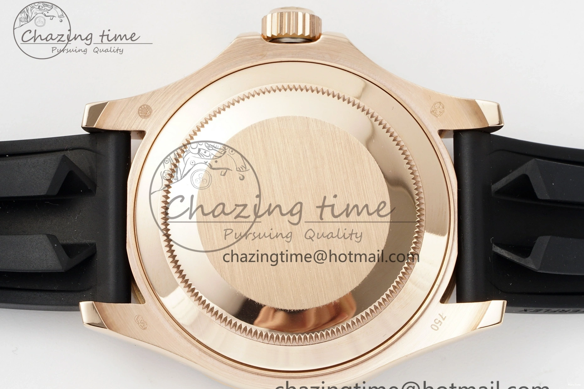 MiroTime 0213 RelaxedFit Yacht-Master 126655 RG APSF Best Edition Black Dial on Black Rubber Strap A 1949